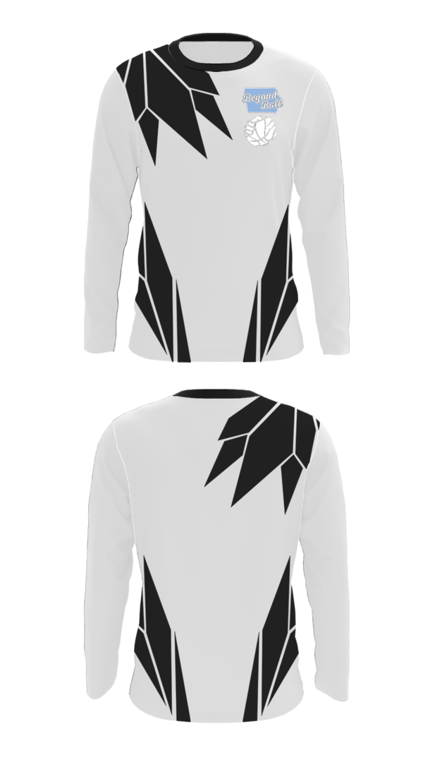 Long Sleeve Performance Shirt, Beyond Ball-Basketball, Men's Basketball, Teamtime, Team time, sublimation, custom sports apparel, team uniforms, spirit wear, spiritwear, sports uniforms, custom shirts, team store, custom team store, fundraiser sports, apparel fundraiser