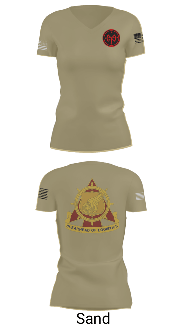 Women's Short Sleeve Vneck Shirt, E co 427th, National Guard, Teamtime, Team time, sublimation, custom sports apparel, team uniforms, spirit wear, spiritwear, sports uniforms, custom shirts, team store, custom team store, fundraiser sports, apparel fundraiser
