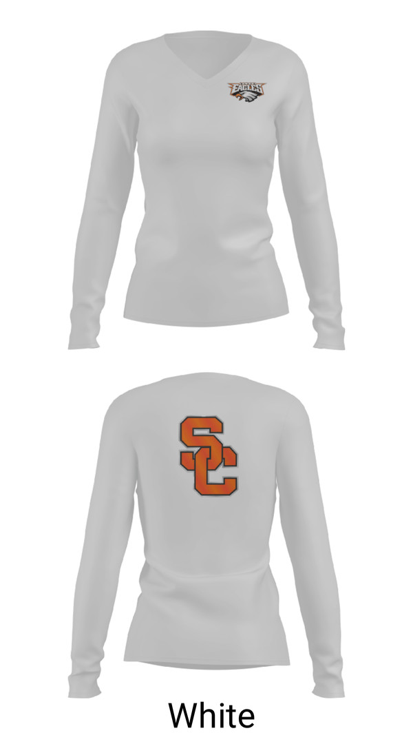 Women's Long Sleeve Vneck Shirt, South Charleston High School Wrestling, Wrestling, Teamtime, Team time, sublimation, custom sports apparel, team uniforms, spirit wear, spiritwear, sports uniforms, custom shirts, team store, custom team store, fundraiser sports, apparel fundraiser