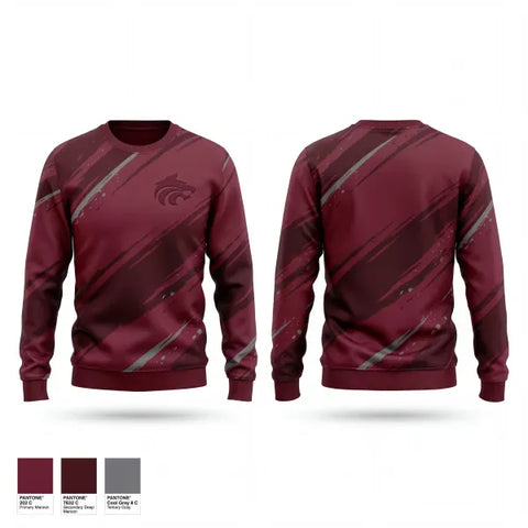 Crew Neck Sweatshirt, Claremont, Women's Basketball, Teamtime, Team time, sublimation, custom sports apparel, team uniforms, spirit wear, spiritwear, sports uniforms, custom shirts, team store, custom team store, fundraiser sports, apparel fundraiser