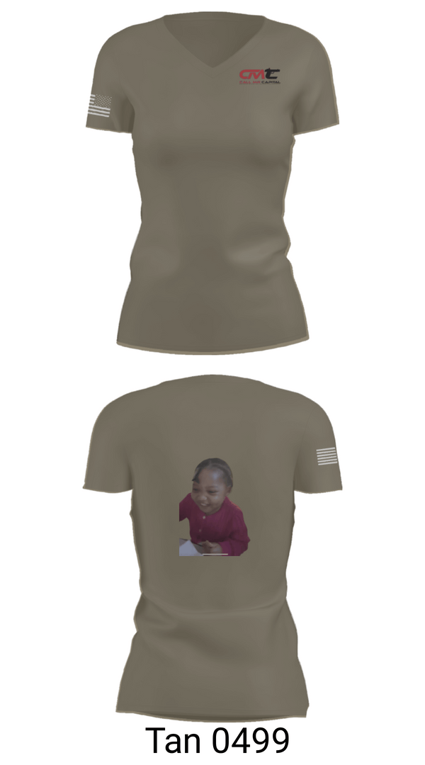 Women's Short Sleeve Vneck Shirt, Call Mr Capital, National Guard, Teamtime, Team time, sublimation, custom sports apparel, team uniforms, spirit wear, spiritwear, sports uniforms, custom shirts, team store, custom team store, fundraiser sports, apparel fundraiser