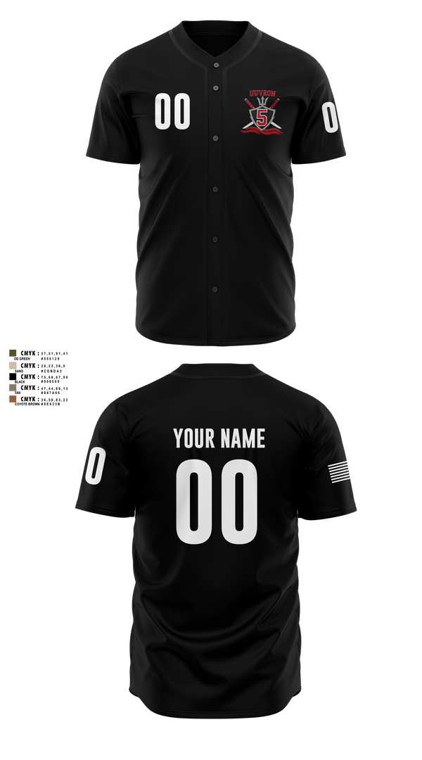 Full Button Softball Jersey, UUVRON 5, Navy, Teamtime, Team time, sublimation, custom sports apparel, team uniforms, spirit wear, spiritwear, sports uniforms, custom shirts, team store, custom team store, fundraiser sports, apparel fundraiser