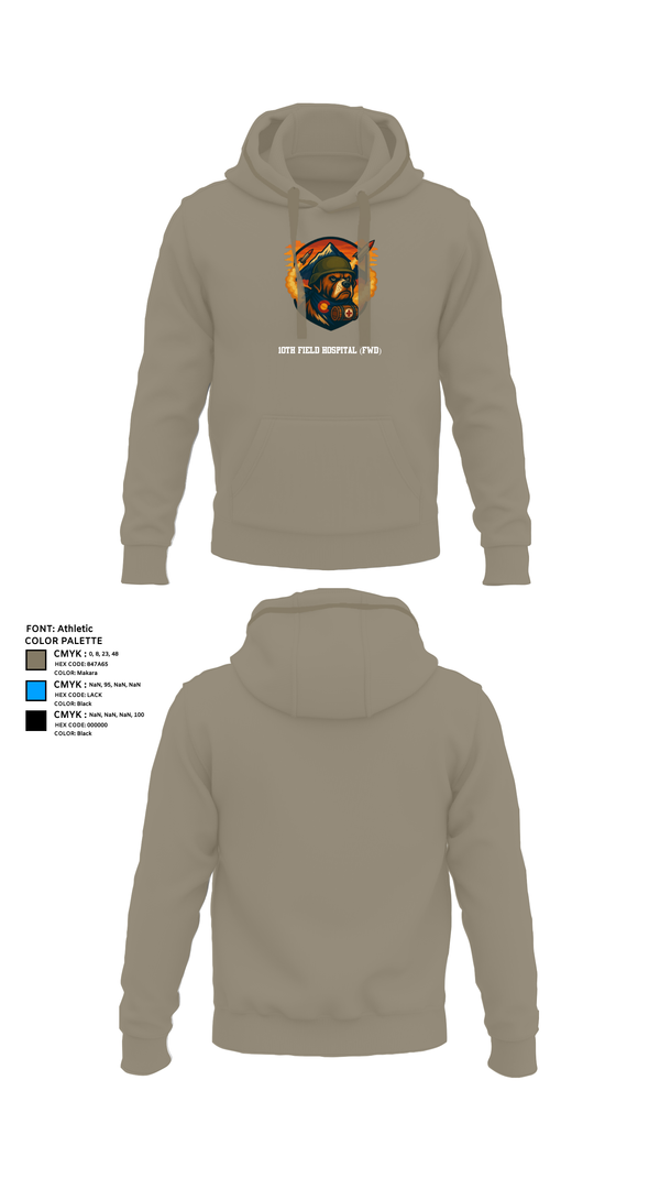 Hoodie, 10th Field Hospital (FWD), , Teamtime, Team time, sublimation, custom sports apparel, team uniforms, spirit wear, spiritwear, sports uniforms, custom shirts, team store, custom team store, fundraiser sports, apparel fundraiser