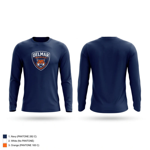 Long Sleeve Performance Shirt, Delmar, Men's Soccer, Teamtime, Team time, sublimation, custom sports apparel, team uniforms, spirit wear, spiritwear, sports uniforms, custom shirts, team store, custom team store, fundraiser sports, apparel fundraiser