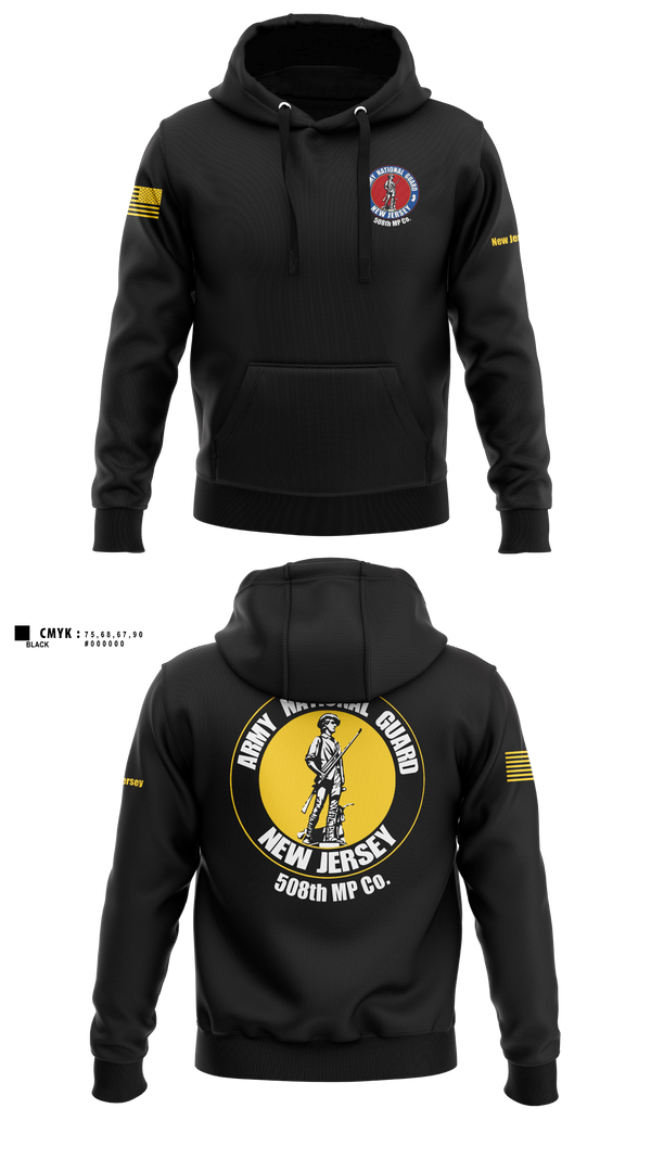 Hoodie, 508th MP Co, National Guard, Teamtime, Team time, sublimation, custom sports apparel, team uniforms, spirit wear, spiritwear, sports uniforms, custom shirts, team store, custom team store, fundraiser sports, apparel fundraiser