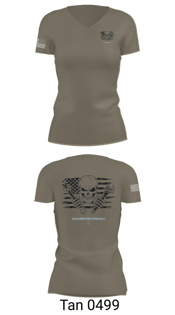 Womens Short Sleeve Vneck Shirt, 1245th Transportation Company, , Teamtime, Team time, sublimation, custom sports apparel, team uniforms, spirit wear, spiritwear, sports uniforms, custom shirts, team store, custom team store, fundraiser sports, apparel fundraiser