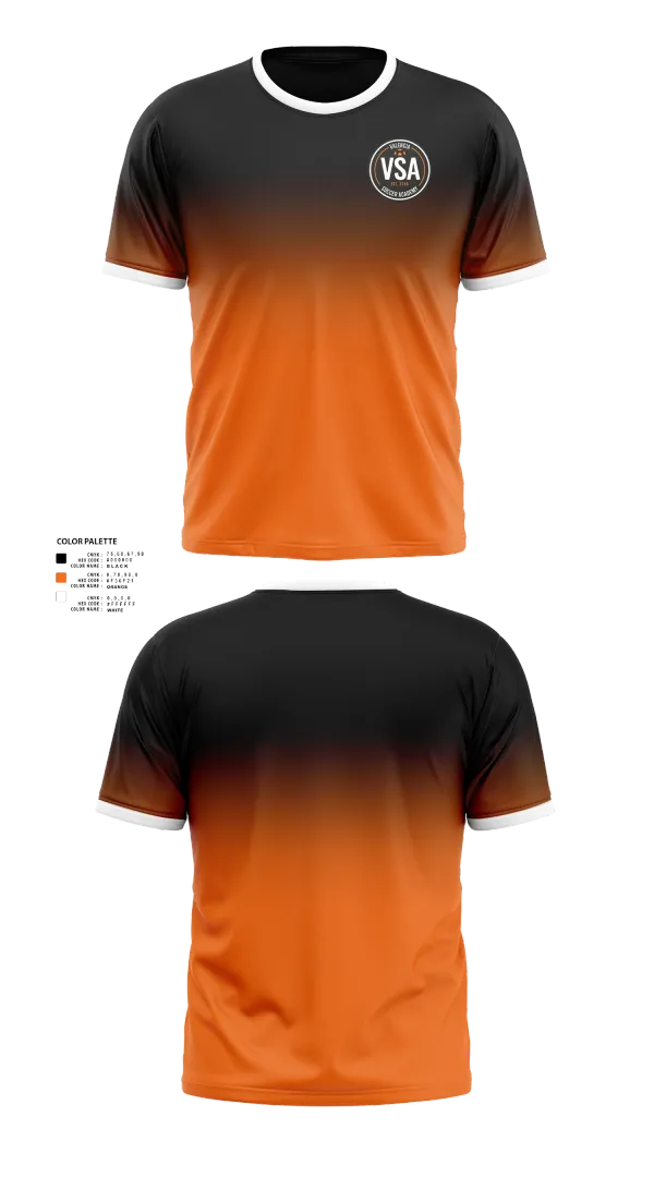 Short Sleeve Performance Shirt, Valencia Soccer Academy, Men's Soccer, Teamtime, Team time, sublimation, custom sports apparel, team uniforms, spirit wear, spiritwear, sports uniforms, custom shirts, team store, custom team store, fundraiser sports, apparel fundraiser