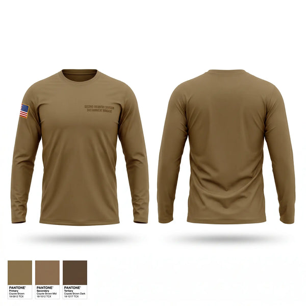 Long Sleeve Performance Shirt, Second Infantry Division Sustainment Brigade, Army, Teamtime, Team time, sublimation, custom sports apparel, team uniforms, spirit wear, spiritwear, sports uniforms, custom shirts, team store, custom team store, fundraiser sports, apparel fundraiser