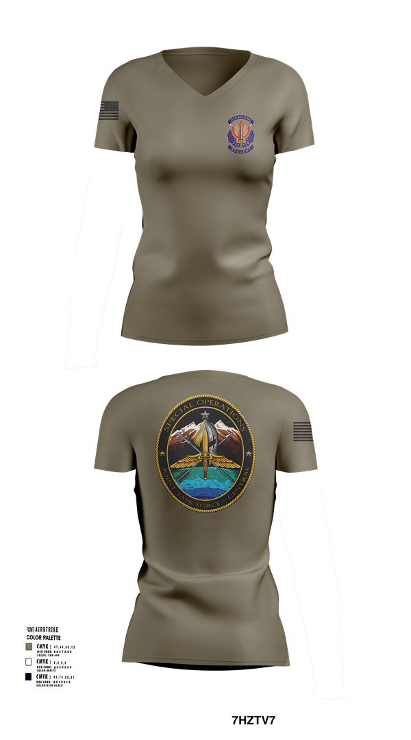 Womens Short Sleeve Vneck Shirt, IWTF-C, Air Force, Teamtime, Team time, sublimation, custom sports apparel, team uniforms, spirit wear, spiritwear, sports uniforms, custom shirts, team store, custom team store, fundraiser sports, apparel fundraiser