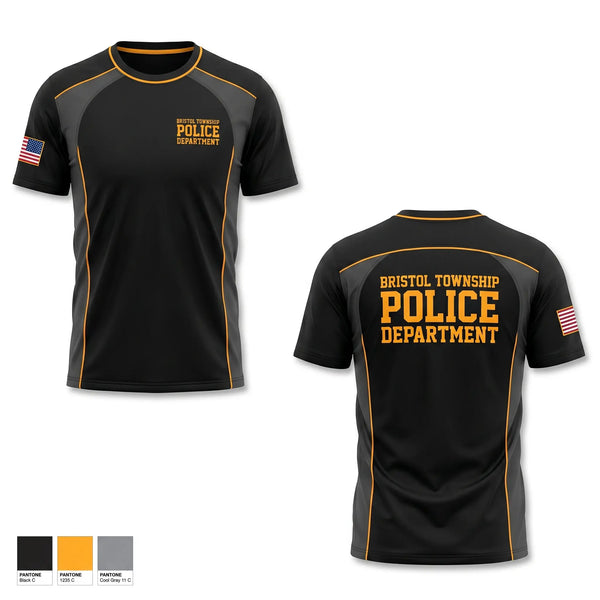 Short Sleeve Performance Shirt, Bristol Township Police Department, Police, Teamtime, Team time, sublimation, custom sports apparel, team uniforms, spirit wear, spiritwear, sports uniforms, custom shirts, team store, custom team store, fundraiser sports, apparel fundraiser