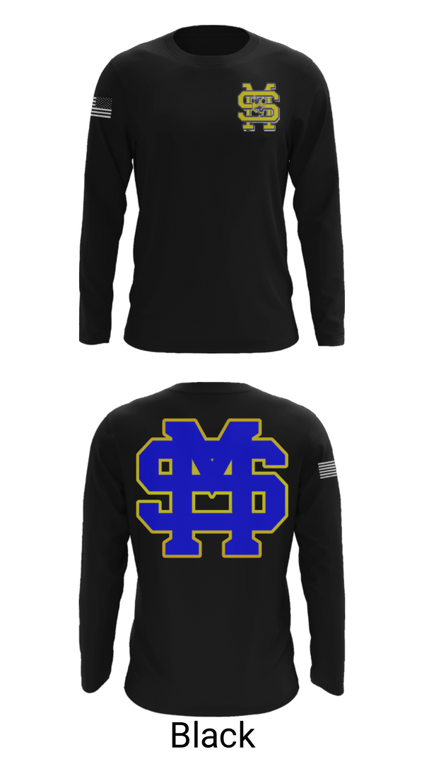Long Sleeve Performance Shirt, St Martin High School Swimming, Swimming, Teamtime, Team time, sublimation, custom sports apparel, team uniforms, spirit wear, spiritwear, sports uniforms, custom shirts, team store, custom team store, fundraiser sports, apparel fundraiser