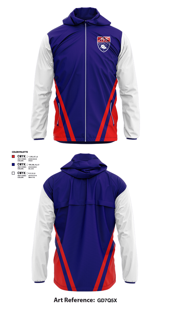 Windbreaker, American Youth Football & Cheer, Football, Teamtime, Team time, sublimation, custom sports apparel, team uniforms, spirit wear, spiritwear, sports uniforms, custom shirts, team store, custom team store, fundraiser sports, apparel fundraiser