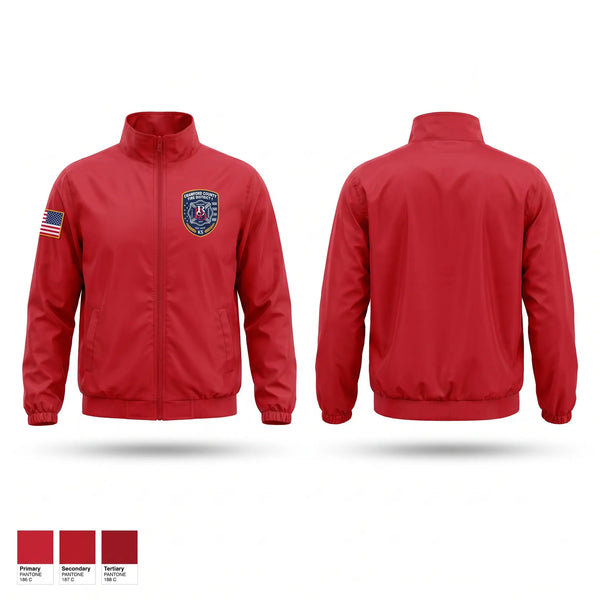 Windbreaker, Baker township fire department cr co no 1, Fire Department, Teamtime, Team time, sublimation, custom sports apparel, team uniforms, spirit wear, spiritwear, sports uniforms, custom shirts, team store, custom team store, fundraiser sports, apparel fundraiser