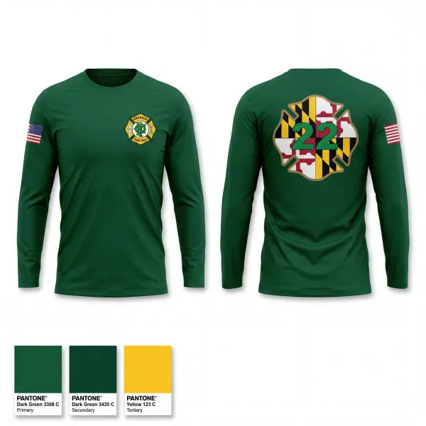 Long Sleeve Performance Shirt, Potomac Fire Company #2, Fire Department, Teamtime, Team time, sublimation, custom sports apparel, team uniforms, spirit wear, spiritwear, sports uniforms, custom shirts, team store, custom team store, fundraiser sports, apparel fundraiser