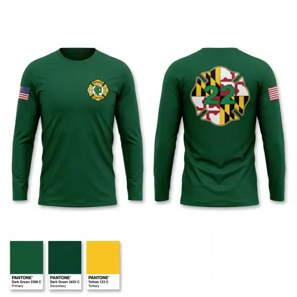 Long Sleeve Performance Shirt, Potomac Fire Company #2, Fire Department, Teamtime, Team time, sublimation, custom sports apparel, team uniforms, spirit wear, spiritwear, sports uniforms, custom shirts, team store, custom team store, fundraiser sports, apparel fundraiser