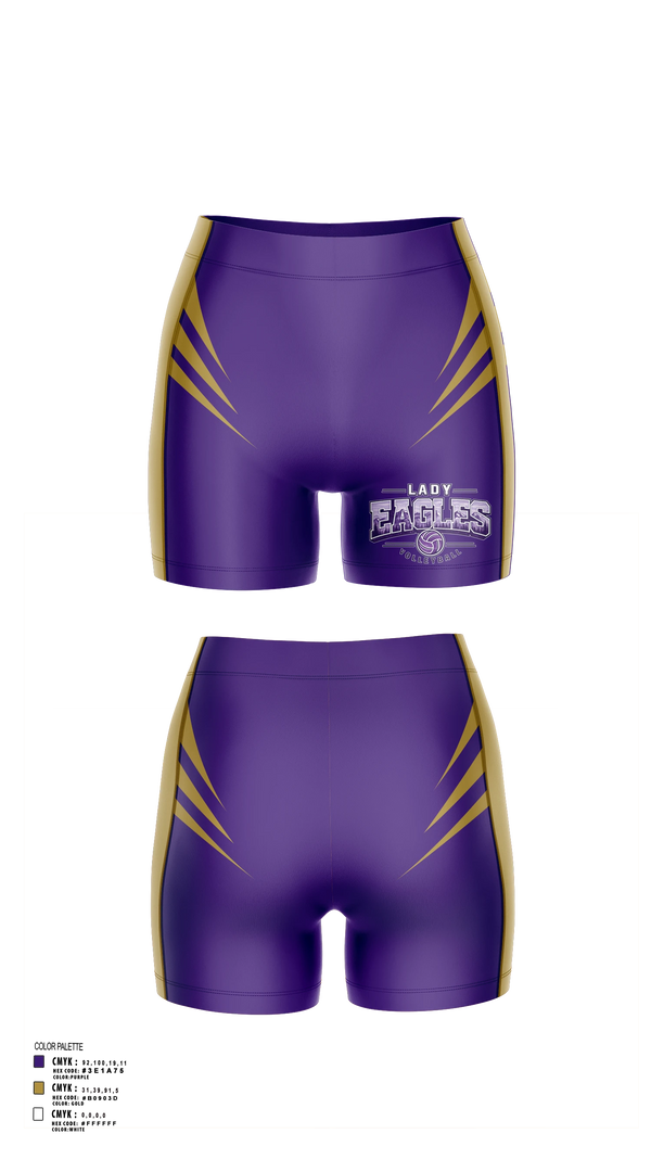 Womens Shorts, Lady Eagles, Women's Volleyball, Teamtime, Team time, sublimation, custom sports apparel, team uniforms, spirit wear, spiritwear, sports uniforms, custom shirts, team store, custom team store, fundraiser sports, apparel fundraiser