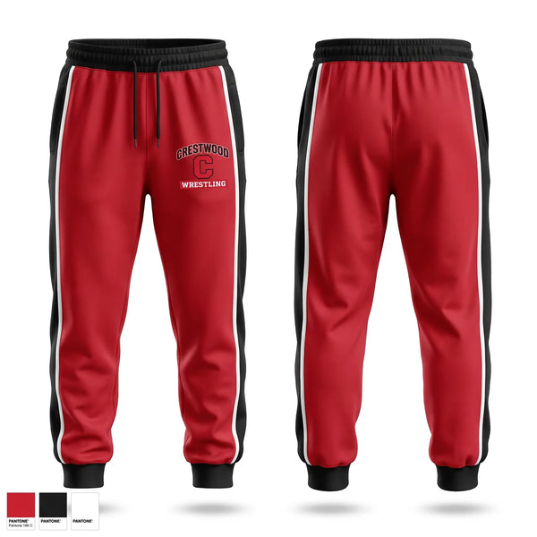 Sweatpants, CRESTWOOD comets, Wrestling, Teamtime, Team time, sublimation, custom sports apparel, team uniforms, spirit wear, spiritwear, sports uniforms, custom shirts, team store, custom team store, fundraiser sports, apparel fundraiser