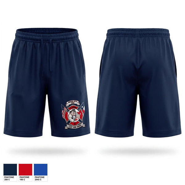 Athletic Shorts With Pockets, Engine 82, Fire Department, Teamtime, Team time, sublimation, custom sports apparel, team uniforms, spirit wear, spiritwear, sports uniforms, custom shirts, team store, custom team store, fundraiser sports, apparel fundraiser
