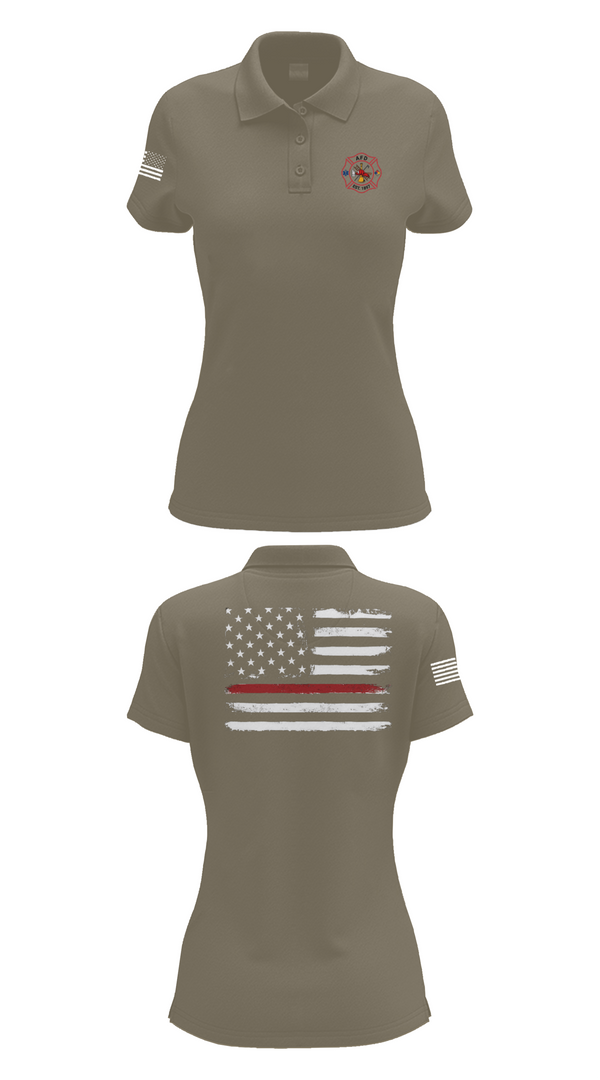 Womens Short Sleeve Performance Polo, Amarillo Fire Department, Fire Department, Teamtime, Team time, sublimation, custom sports apparel, team uniforms, spirit wear, spiritwear, sports uniforms, custom shirts, team store, custom team store, fundraiser sports, apparel fundraiser