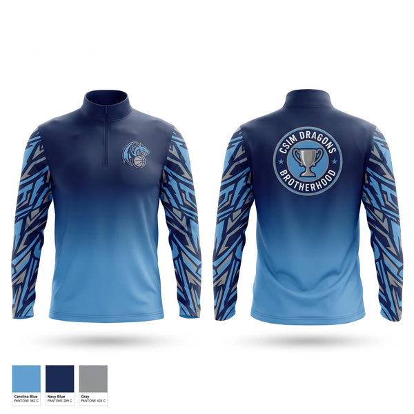 Quarter Zip Jacket, Dragons, Baseball, Teamtime, Team time, sublimation, custom sports apparel, team uniforms, spirit wear, spiritwear, sports uniforms, custom shirts, team store, custom team store, fundraiser sports, apparel fundraiser