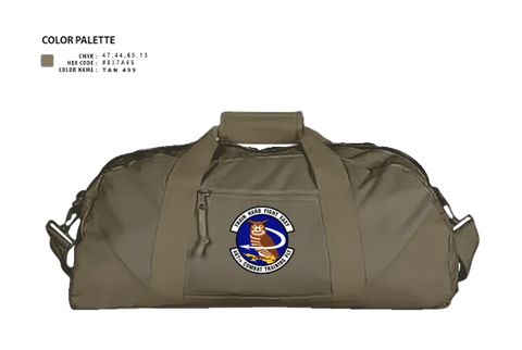 Duffle Bag, 497 COMBAT TRAINING FLIGHT, Air Force, Teamtime, Team time, sublimation, custom sports apparel, team uniforms, spirit wear, spiritwear, sports uniforms, custom shirts, team store, custom team store, fundraiser sports, apparel fundraiser