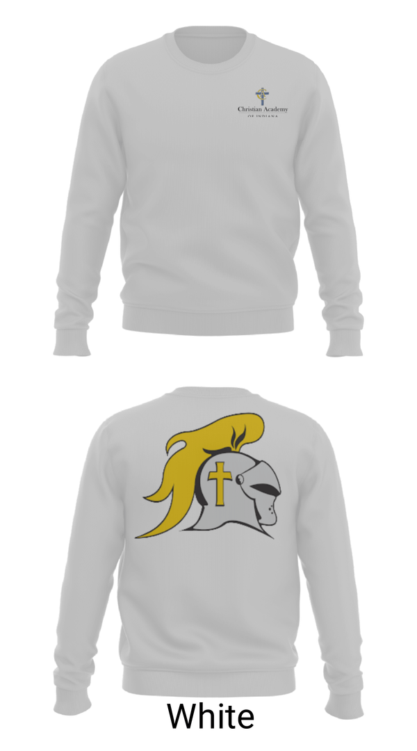 Crew Neck Sweatshirt, Christian Academy of Indiana, Spirit Store, Teamtime, Team time, sublimation, custom sports apparel, team uniforms, spirit wear, spiritwear, sports uniforms, custom shirts, team store, custom team store, fundraiser sports, apparel fundraiser