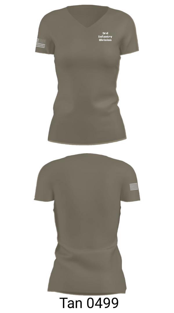 Women's Short Sleeve Vneck Shirt, 3rd Infantry Division, , Teamtime, Team time, sublimation, custom sports apparel, team uniforms, spirit wear, spiritwear, sports uniforms, custom shirts, team store, custom team store, fundraiser sports, apparel fundraiser