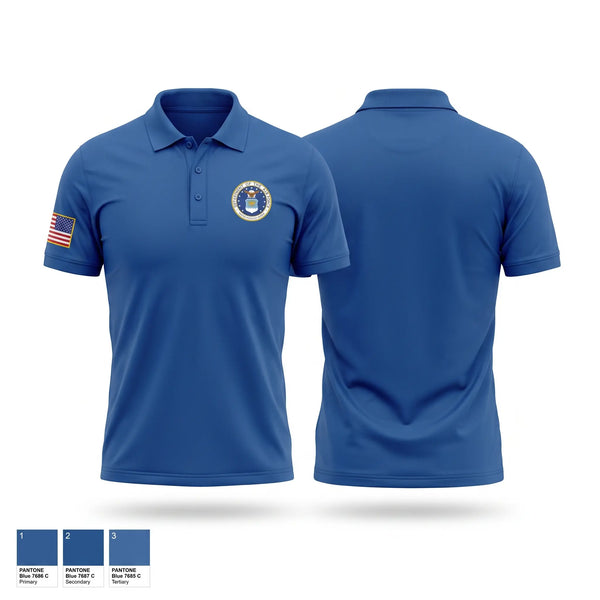 Short Sleeve Performance Polo, 61st Security Forces Squadron, Air Force, Teamtime, Team time, sublimation, custom sports apparel, team uniforms, spirit wear, spiritwear, sports uniforms, custom shirts, team store, custom team store, fundraiser sports, apparel fundraiser