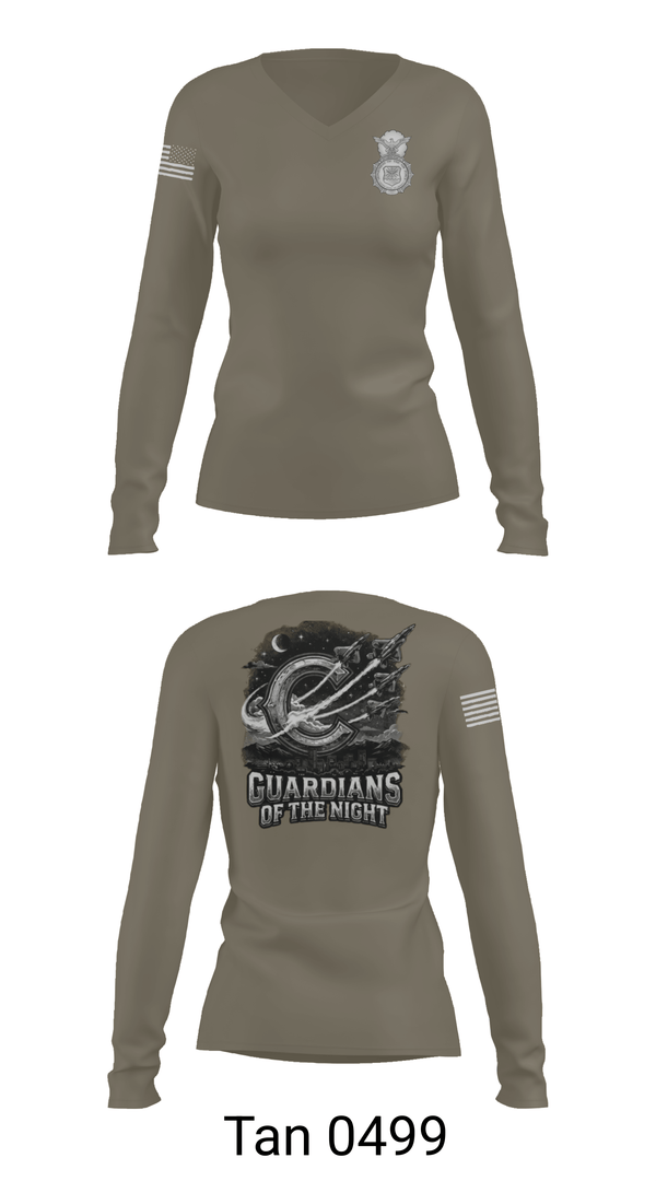 Womens Long Sleeve Vneck Shirt, 460 SFS, Air Force, Teamtime, Team time, sublimation, custom sports apparel, team uniforms, spirit wear, spiritwear, sports uniforms, custom shirts, team store, custom team store, fundraiser sports, apparel fundraiser