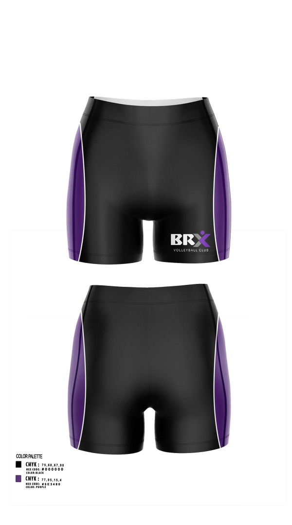 Womens Shorts, BRX, Women's Volleyball, Teamtime, Team time, sublimation, custom sports apparel, team uniforms, spirit wear, spiritwear, sports uniforms, custom shirts, team store, custom team store, fundraiser sports, apparel fundraiser
