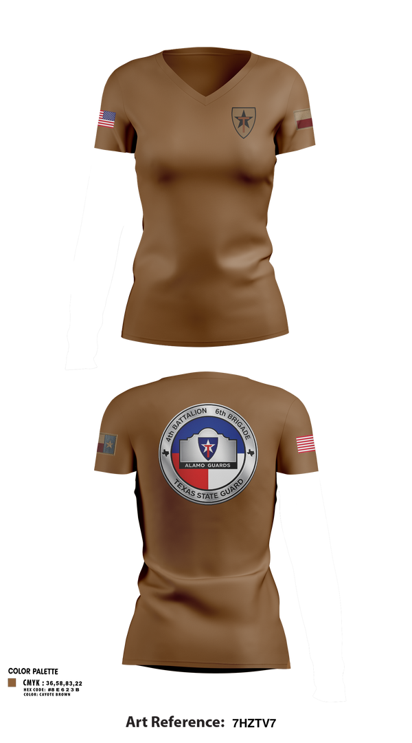 Womens Short Sleeve Vneck Shirt, Alamo guards, Army, Teamtime, Team time, sublimation, custom sports apparel, team uniforms, spirit wear, spiritwear, sports uniforms, custom shirts, team store, custom team store, fundraiser sports, apparel fundraiser