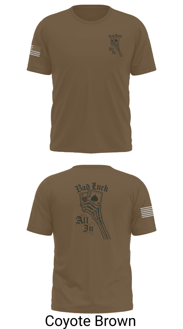 Short Sleeve Performance Shirt, 4th plt bad luck, Army, Teamtime, Team time, sublimation, custom sports apparel, team uniforms, spirit wear, spiritwear, sports uniforms, custom shirts, team store, custom team store, fundraiser sports, apparel fundraiser