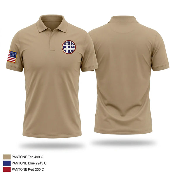 Short Sleeve Performance Polo, 900TH Quartermaster Company, Army, Teamtime, Team time, sublimation, custom sports apparel, team uniforms, spirit wear, spiritwear, sports uniforms, custom shirts, team store, custom team store, fundraiser sports, apparel fundraiser