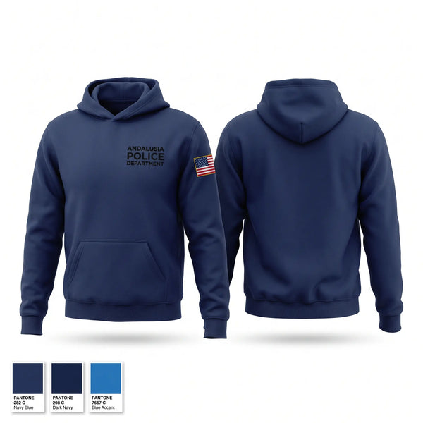 Hoodie, Andalusia Police Department, Police, Teamtime, Team time, sublimation, custom sports apparel, team uniforms, spirit wear, spiritwear, sports uniforms, custom shirts, team store, custom team store, fundraiser sports, apparel fundraiser