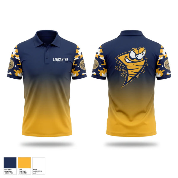 Short Sleeve Performance Polo, Lancaster, Baseball, Teamtime, Team time, sublimation, custom sports apparel, team uniforms, spirit wear, spiritwear, sports uniforms, custom shirts, team store, custom team store, fundraiser sports, apparel fundraiser