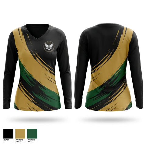 Womens Long Sleeve Vneck Shirt, IDSS, , Teamtime, Team time, sublimation, custom sports apparel, team uniforms, spirit wear, spiritwear, sports uniforms, custom shirts, team store, custom team store, fundraiser sports, apparel fundraiser