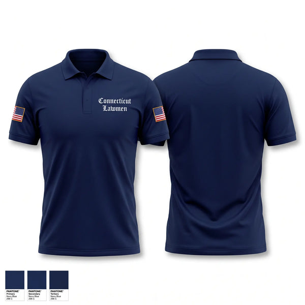 Short Sleeve Performance Polo, Connecticut Lawmen, Police, Teamtime, Team time, sublimation, custom sports apparel, team uniforms, spirit wear, spiritwear, sports uniforms, custom shirts, team store, custom team store, fundraiser sports, apparel fundraiser