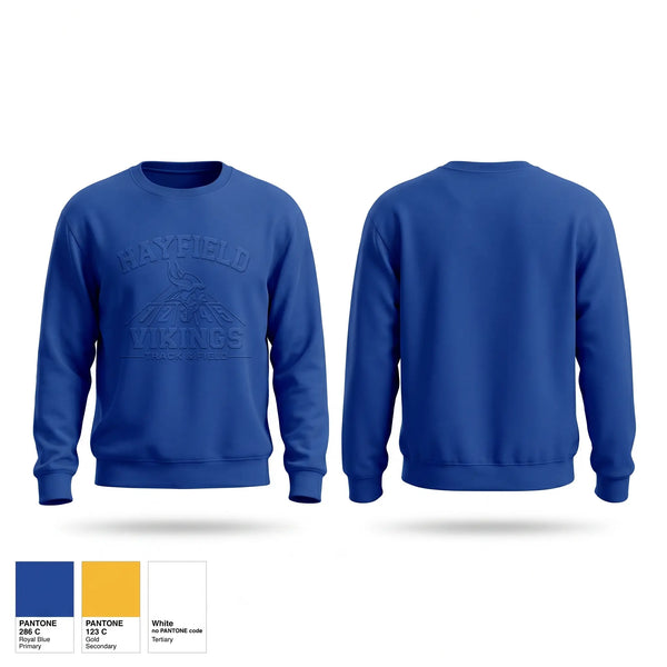 Crew Neck Sweatshirt, Hayfield Vikings, Track & Field, Teamtime, Team time, sublimation, custom sports apparel, team uniforms, spirit wear, spiritwear, sports uniforms, custom shirts, team store, custom team store, fundraiser sports, apparel fundraiser