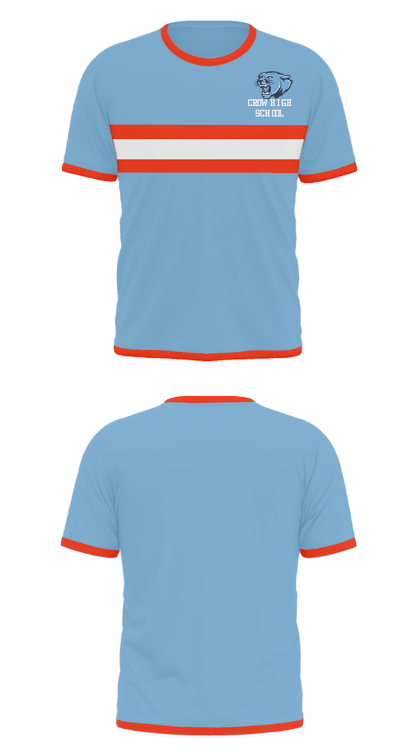 Short Sleeve Performance Shirt, Crow High School, Spirit Store, Teamtime, Team time, sublimation, custom sports apparel, team uniforms, spirit wear, spiritwear, sports uniforms, custom shirts, team store, custom team store, fundraiser sports, apparel fundraiser