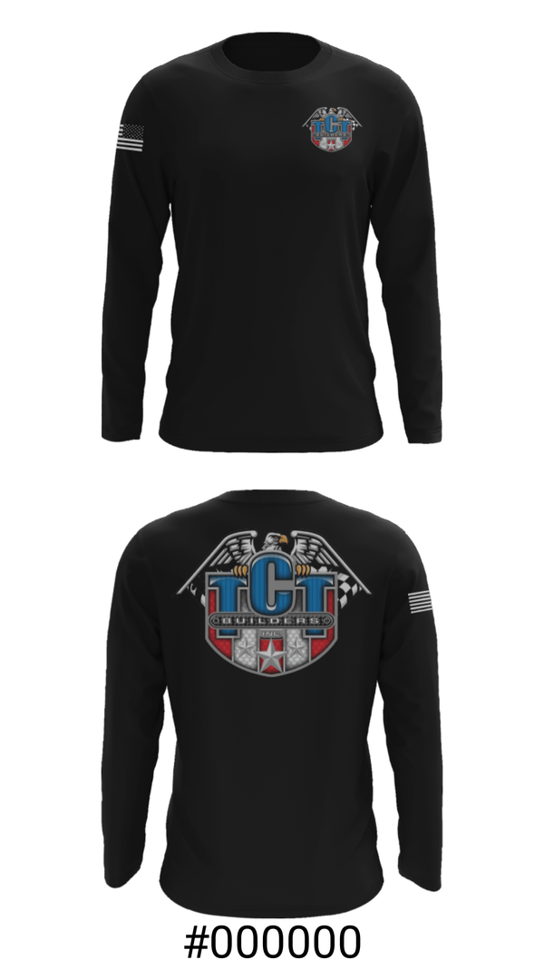 Long Sleeve Performance Shirt, TCT Builders Inc., , Teamtime, Team time, sublimation, custom sports apparel, team uniforms, spirit wear, spiritwear, sports uniforms, custom shirts, team store, custom team store, fundraiser sports, apparel fundraiser