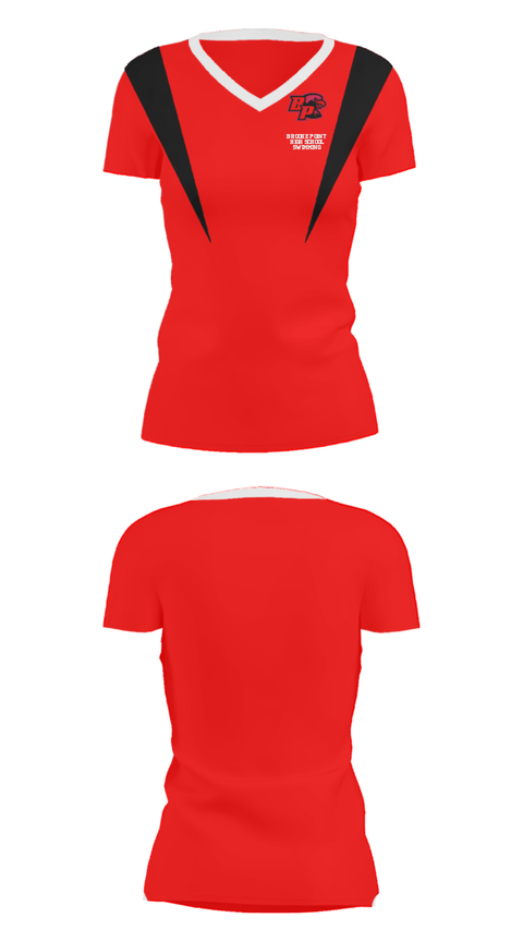 Women's Short Sleeve Vneck Shirt, Brooke Point High School Swimming, Swimming, Teamtime, Team time, sublimation, custom sports apparel, team uniforms, spirit wear, spiritwear, sports uniforms, custom shirts, team store, custom team store, fundraiser sports, apparel fundraiser