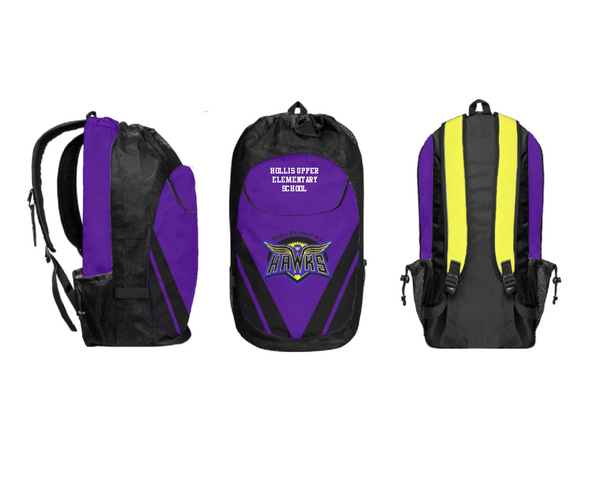 Gear Bag, Hollis Upper Elementary School, Spirit Store, Teamtime, Team time, sublimation, custom sports apparel, team uniforms, spirit wear, spiritwear, sports uniforms, custom shirts, team store, custom team store, fundraiser sports, apparel fundraiser
