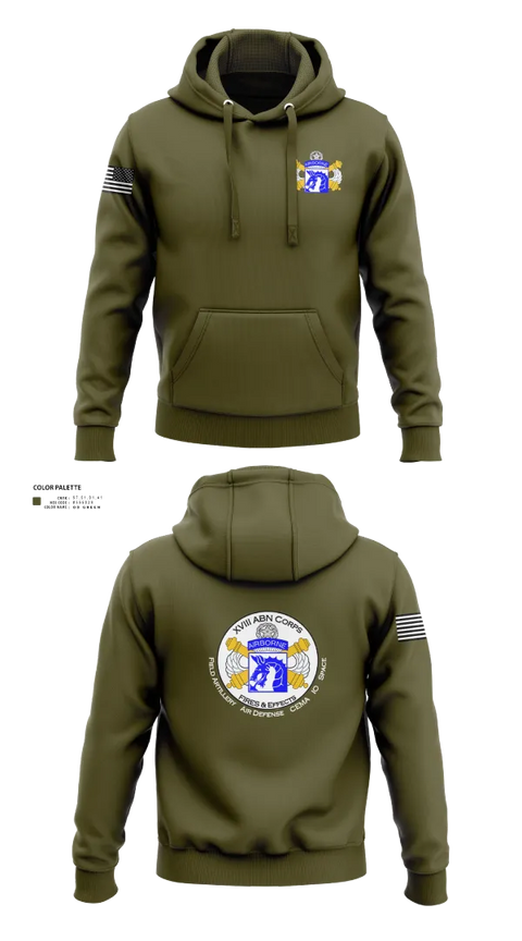 Hoodie, XVIII Airborne Corps G34 FIRES, Army, Teamtime, Team time, sublimation, custom sports apparel, team uniforms, spirit wear, spiritwear, sports uniforms, custom shirts, team store, custom team store, fundraiser sports, apparel fundraiser
