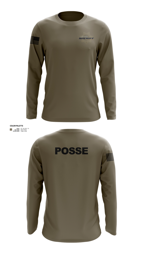 Long Sleeve Performance Shirt, Flathead County Sheriff's Office, Police, Teamtime, Team time, sublimation, custom sports apparel, team uniforms, spirit wear, spiritwear, sports uniforms, custom shirts, team store, custom team store, fundraiser sports, apparel fundraiser