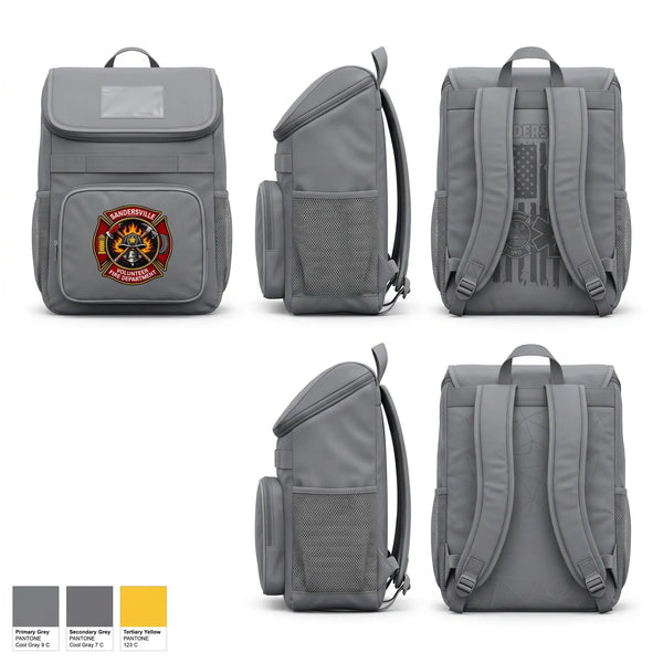 Gear Bag, Sandersville fire and rescue, Fire Department, Teamtime, Team time, sublimation, custom sports apparel, team uniforms, spirit wear, spiritwear, sports uniforms, custom shirts, team store, custom team store, fundraiser sports, apparel fundraiser