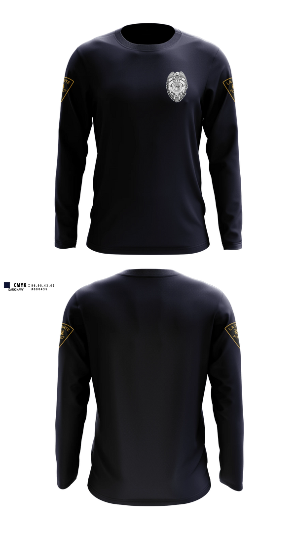 Long Sleeve Performance Shirt, City of LaPorte Police Department, Police, Teamtime, Team time, sublimation, custom sports apparel, team uniforms, spirit wear, spiritwear, sports uniforms, custom shirts, team store, custom team store, fundraiser sports, apparel fundraiser