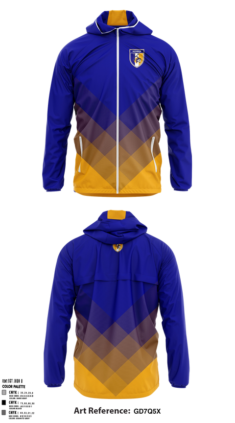 Windbreaker, Kemper County High School, Spirit Store, Teamtime, Team time, sublimation, custom sports apparel, team uniforms, spirit wear, spiritwear, sports uniforms, custom shirts, team store, custom team store, fundraiser sports, apparel fundraiser