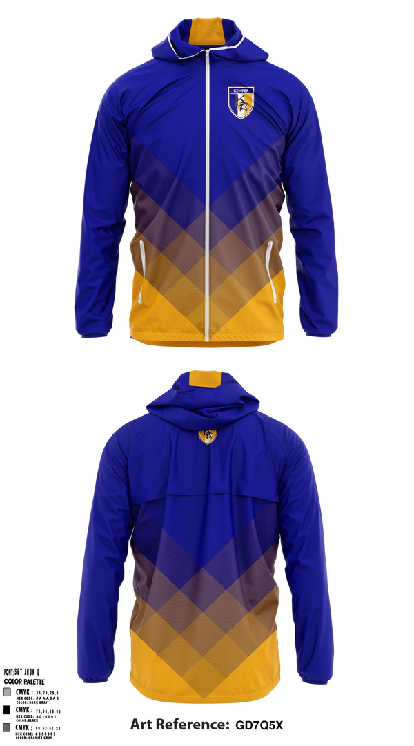 Windbreaker, Kemper County High School, Spirit Store, Teamtime, Team time, sublimation, custom sports apparel, team uniforms, spirit wear, spiritwear, sports uniforms, custom shirts, team store, custom team store, fundraiser sports, apparel fundraiser