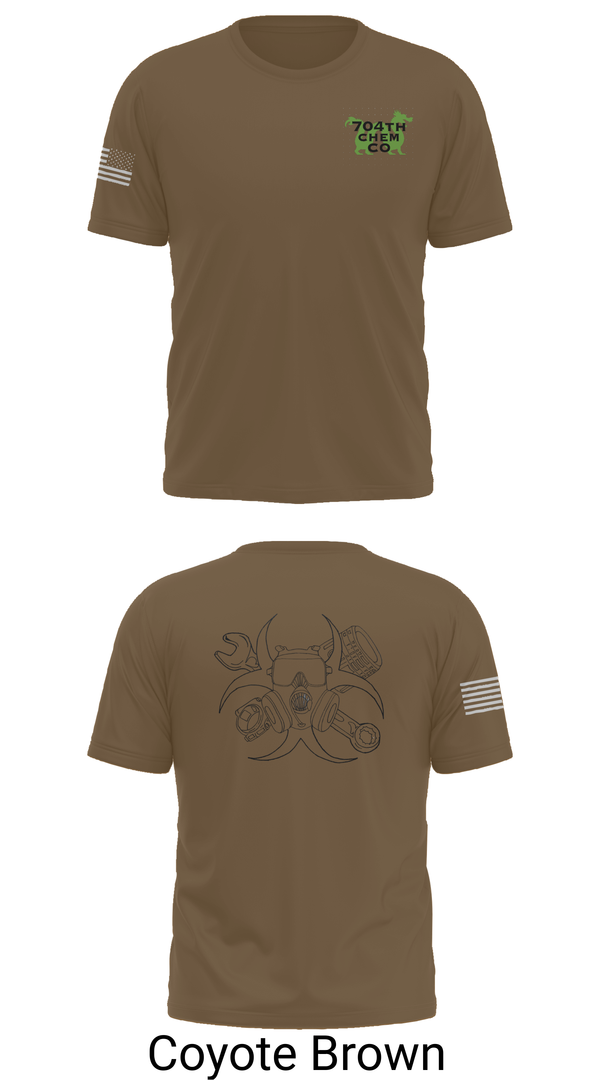 Old School Cotton Feel Shirt, 704th Chem Co, , Teamtime, Team time, sublimation, custom sports apparel, team uniforms, spirit wear, spiritwear, sports uniforms, custom shirts, team store, custom team store, fundraiser sports, apparel fundraiser