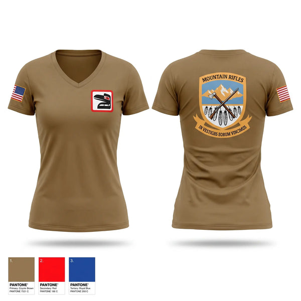 Womens Short Sleeve Vneck Shirt, 1-204th Infantry Regiment, National Guard, Teamtime, Team time, sublimation, custom sports apparel, team uniforms, spirit wear, spiritwear, sports uniforms, custom shirts, team store, custom team store, fundraiser sports, apparel fundraiser